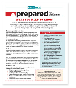 Be prepared for a Disaster cover